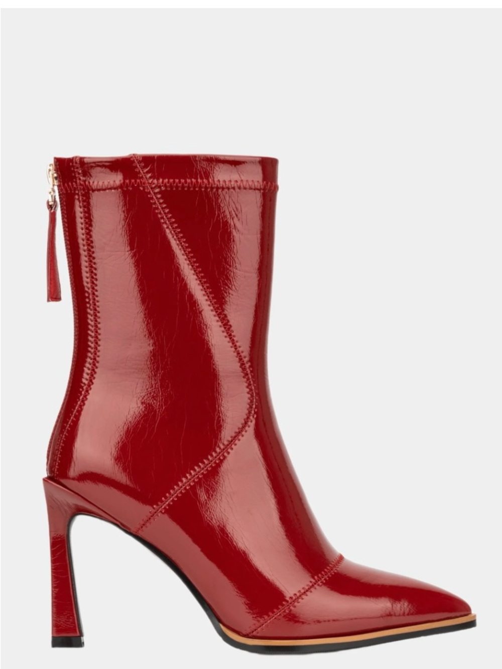 👢❤️ NEW W/Box Gabrielle Union Xiomara Red Patent Pointed Toe Booties Size 9
